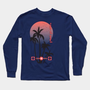 music at sunset Long Sleeve T-Shirt